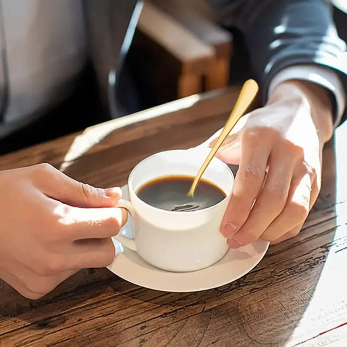 4-Piece Stainless Steel Long-Handled Coffee Spoon
