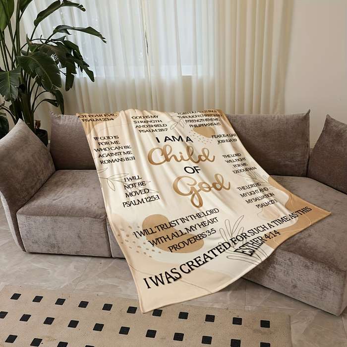 1ps Blanket Color Beige size 200x230cm