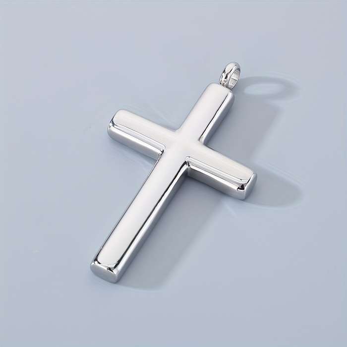 1 Piece Steel Color Jesus Theme Pendant