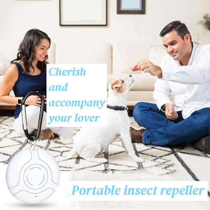 1Pc Portable Ultrasonic Pest Repeller Usb Rechargeable Mosquito Insect Repellent Indoor Outdoor Use