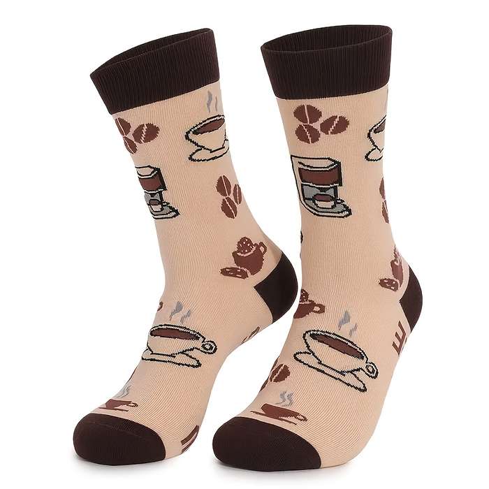 1 Pair Of Brown One Size Socks