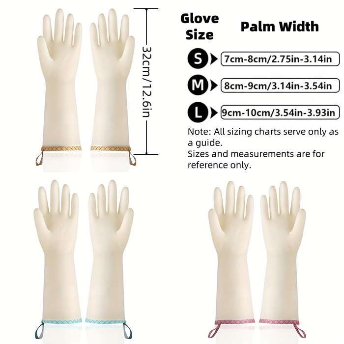 3 Pairs Size M Household Cleaning Gloves