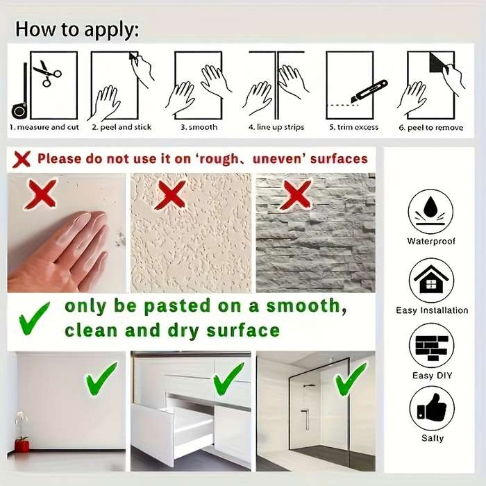 1PC Wall Stickers3.0Meterx40.01cm