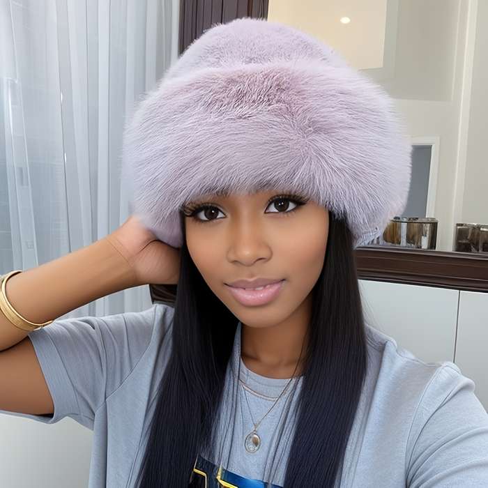 1pc Thickened Warm Windproof Fisherman Hat New Women's Winter Mongolian Coldproof Hat