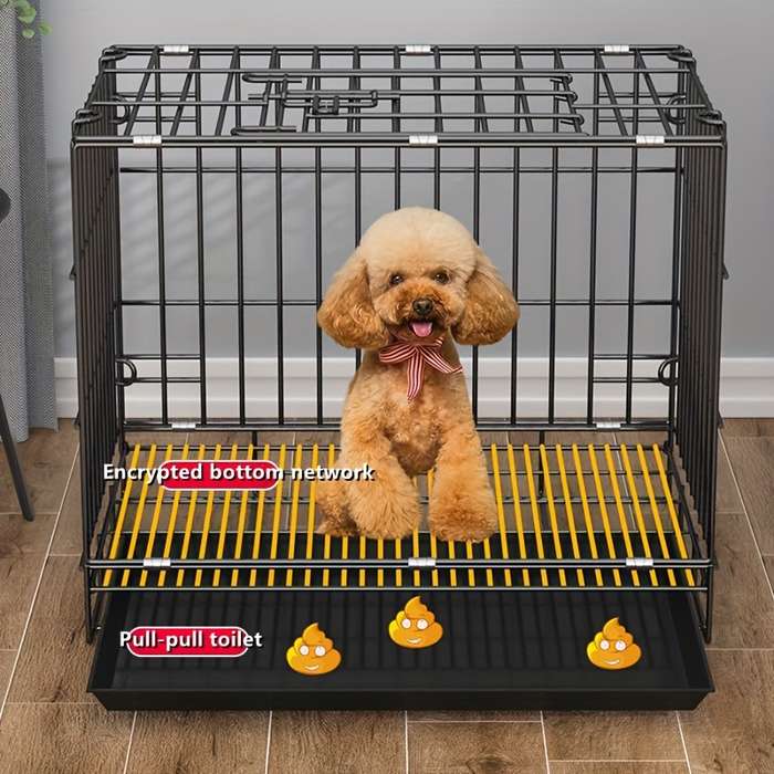 1pc Coffee color size Size:S 73*73*43cmPet Cage