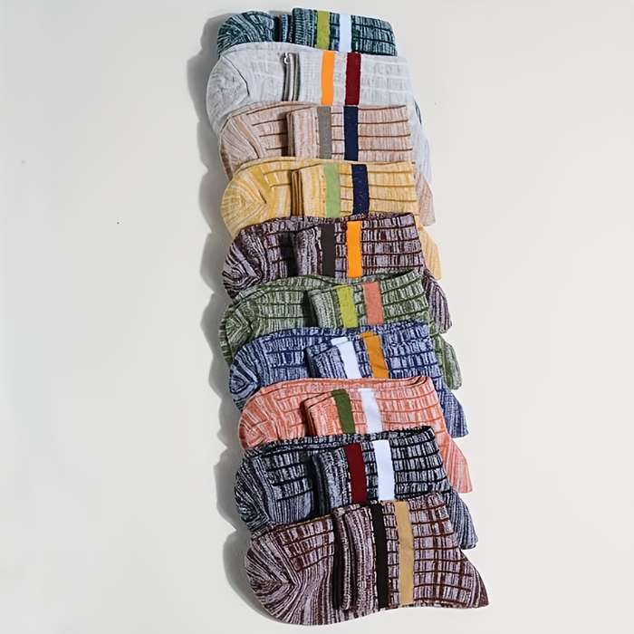 7 Pairs Random Asian One Size High Elastic Socks