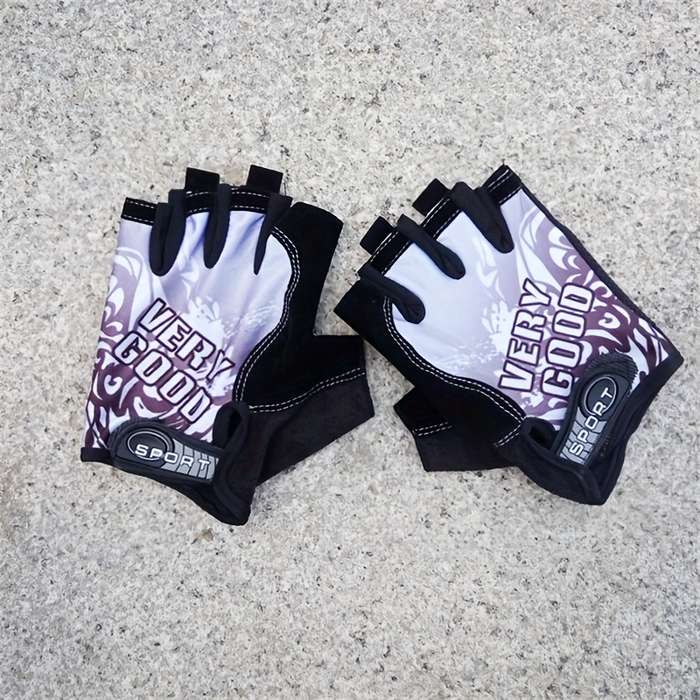 1 Pair Blue Outdoor Sports Gloves