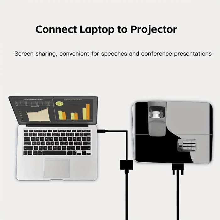 1pc 4K Ultra HD DP to HDTV Adapter Converter USB Type-A to HDTV Cable ABS Material No Batter