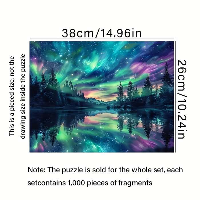 1000 Piece Paper Jigsaw Puzzle For Adults Puzzle 38x26cm 14.96x10.24in Hig