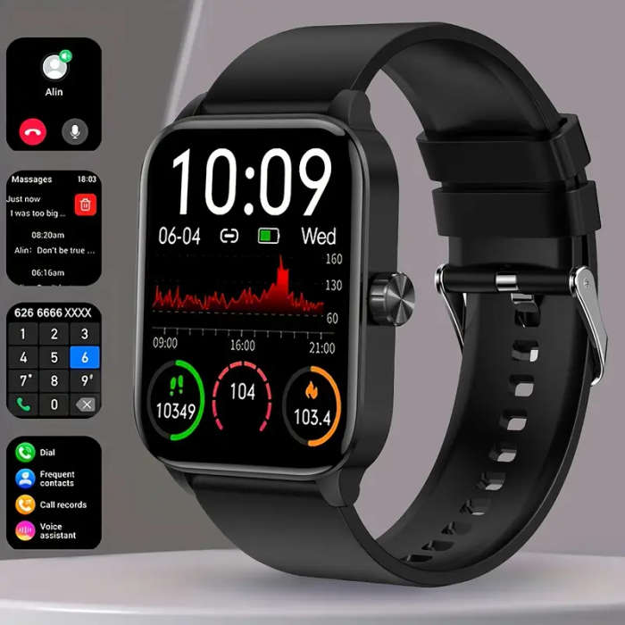 Smartwatch 3D Dynamic Sports Plant Growth Dial 1.85-Inch Large Screen True Smart Call Watch 100+ Spo