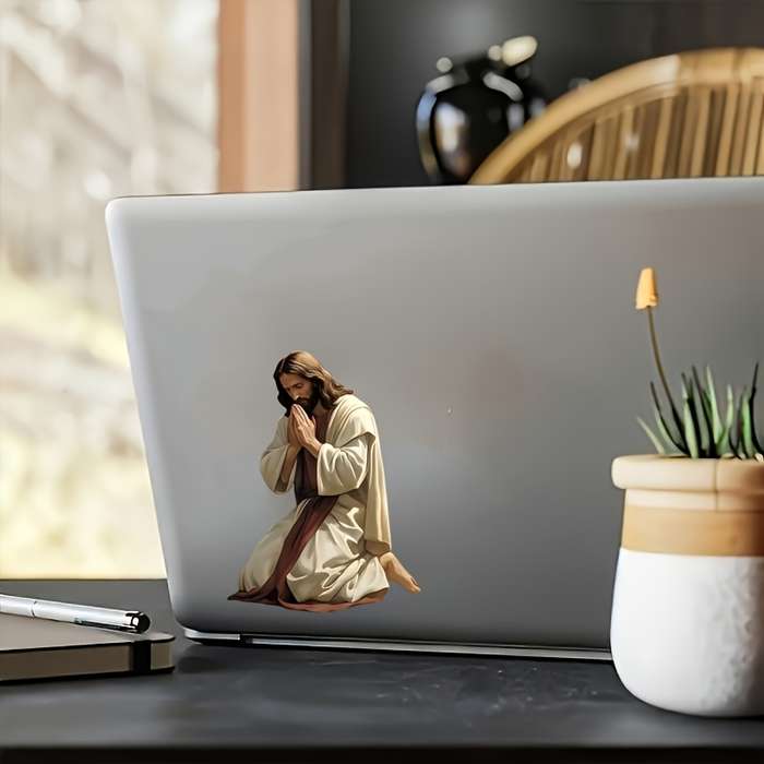 1pc 14.99cmx11.0cm Jesus Christian Themed Stickers