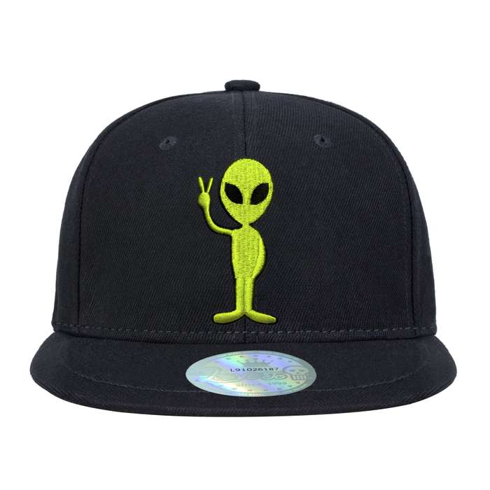 1pc Tilgomedal Alien Skull Snapback Baseball Cap Adjustable Breathable Cotton Blend Hat for