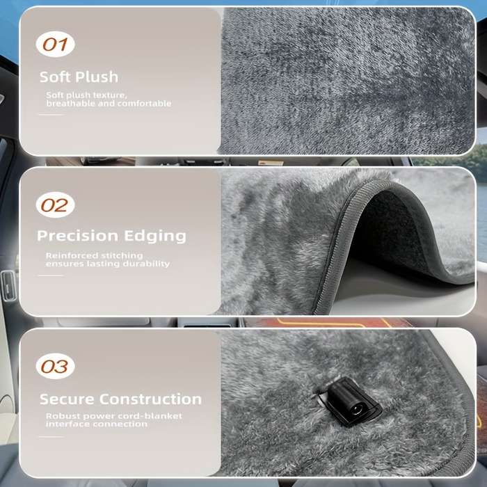1pc Black 160x150cm 62.9x59inch Heater