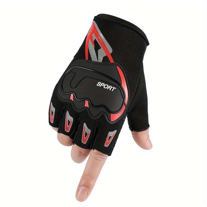 1 Pair Green Outdoor Sports Gloves