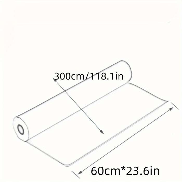 1PC Wall StickersWhite60cmX500cm 23.6inX396.6in