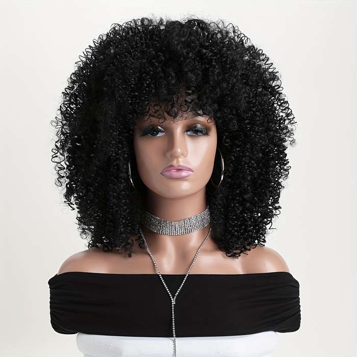 1Pc Black 40.64cm Fashion Design Wig