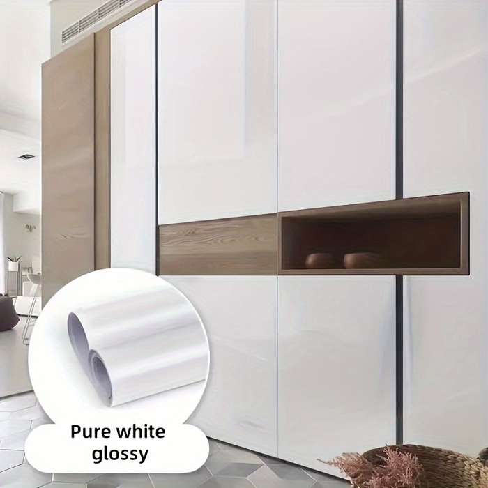 1PC Wall StickersGlossy Black23.6X196.85in  60X500cm