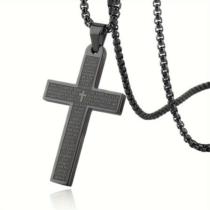 1 Piece Black Jesus Theme Pendant