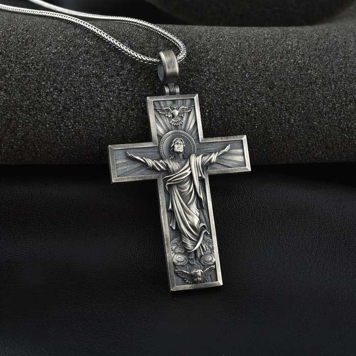 1 Piece Golden Jesus Theme Pendant