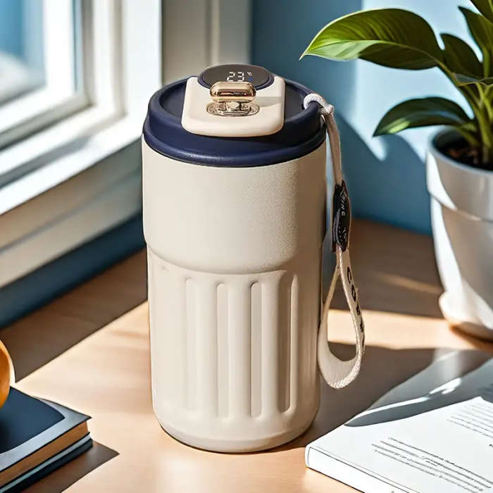 410ml Stainless Steel Travel Mug Blue lid