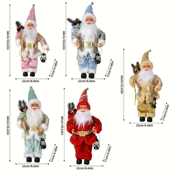 Santa Claus Standing Doll  Golden