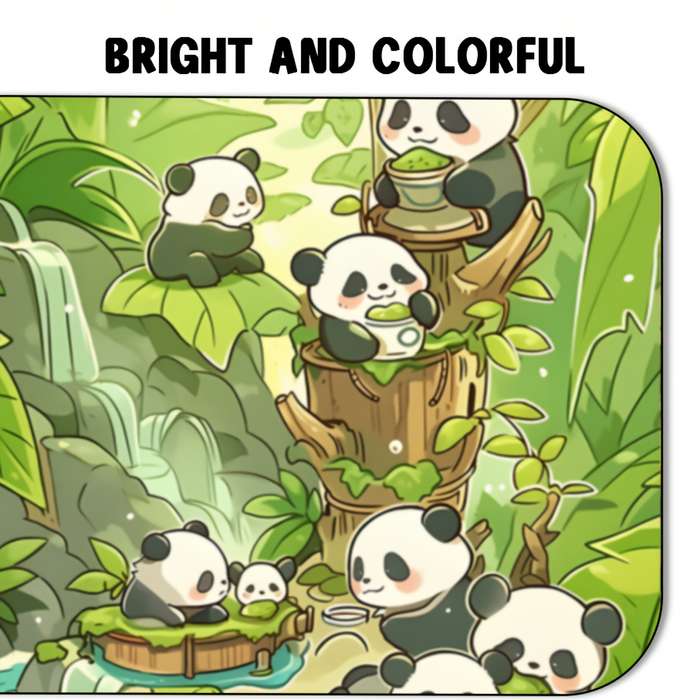1000pcs Panda-Themed Jigsaw Puzzle for Adults Spring Pandas Artwork Challenging Pap