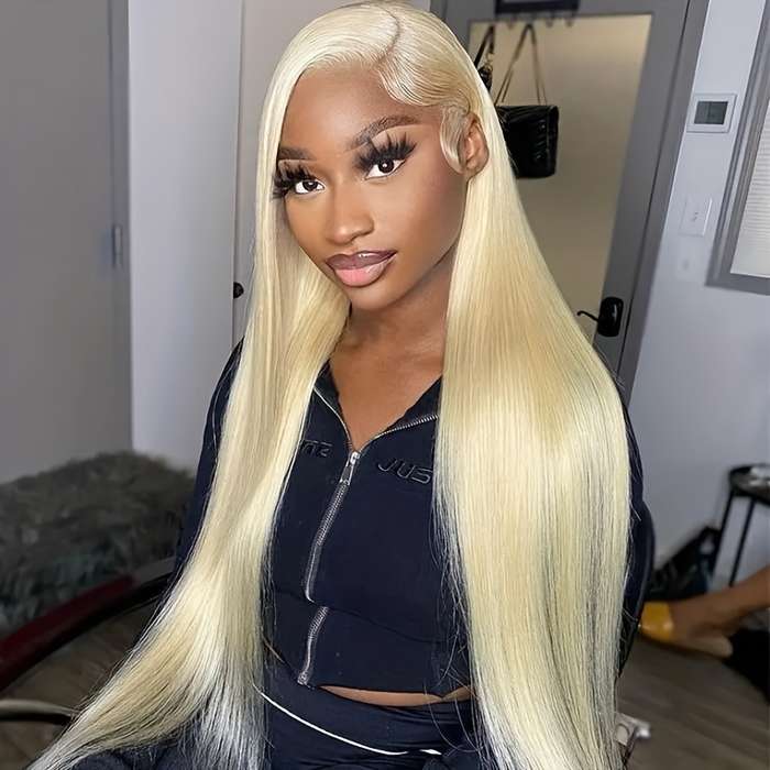 1Pc Light Yellow 71.12cm Fashion Design Wig