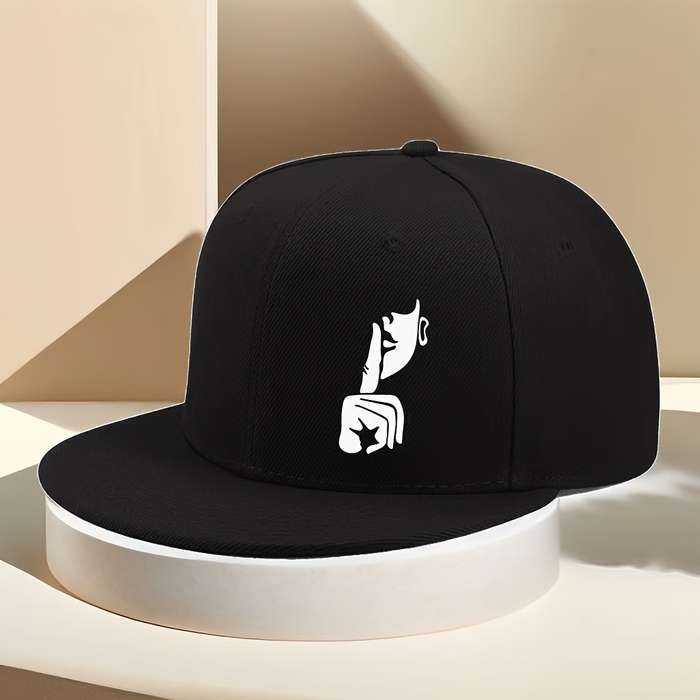 1pc Unisex Hip-Hop Baseball Cap Adjustable Polyester Snapback Retro Style with Geometric Shush