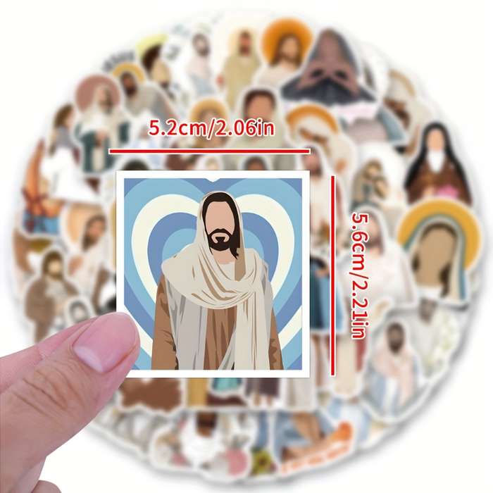 60pcs Jesus Christian Stickers Jesus Christian Themed Stickers
