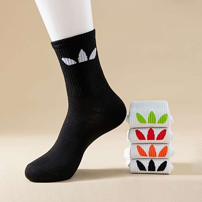 8 Pairs Random One Size High Elastic Socks