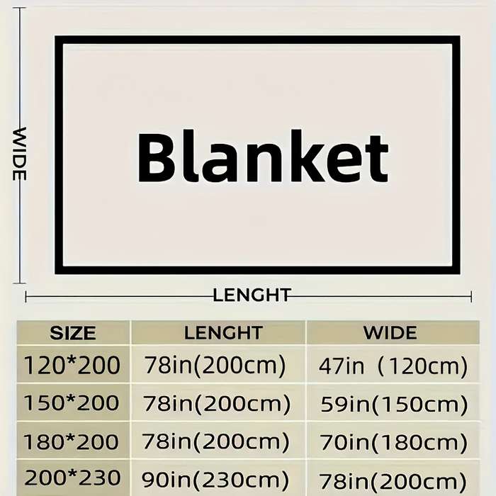 1ps Blanket Size 180X200Cm 70.86X78.74In