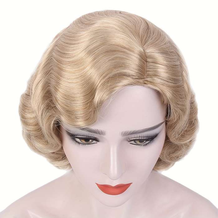 1Pc Black 35.56cm Fashion Design Wig