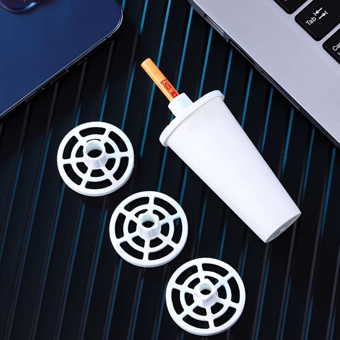 1pc Creative Portable Car Ashtray Handheld Anti-Smudge Cigarette Ash Holder Durable Plastic C