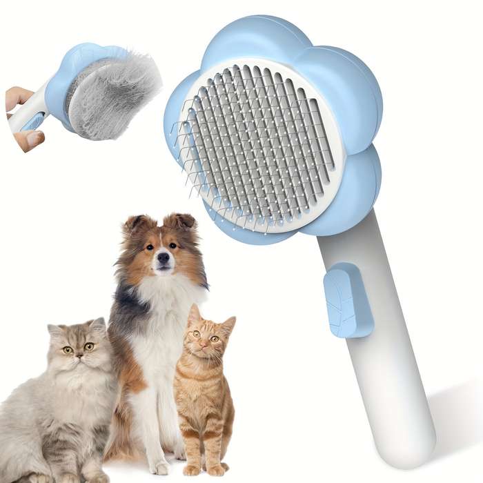 1pc Yellow Green Comb Pet Comb