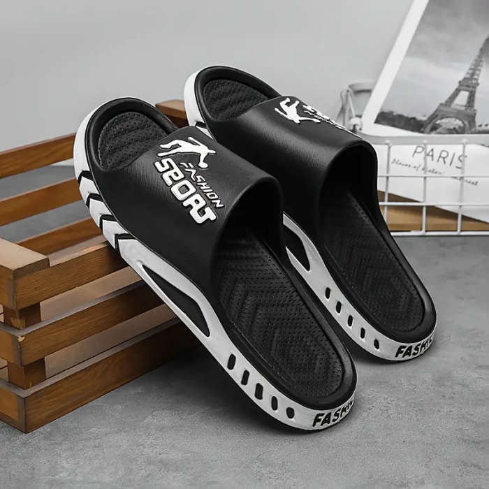 Men's Fashion Slippers Blue Green 46-47
