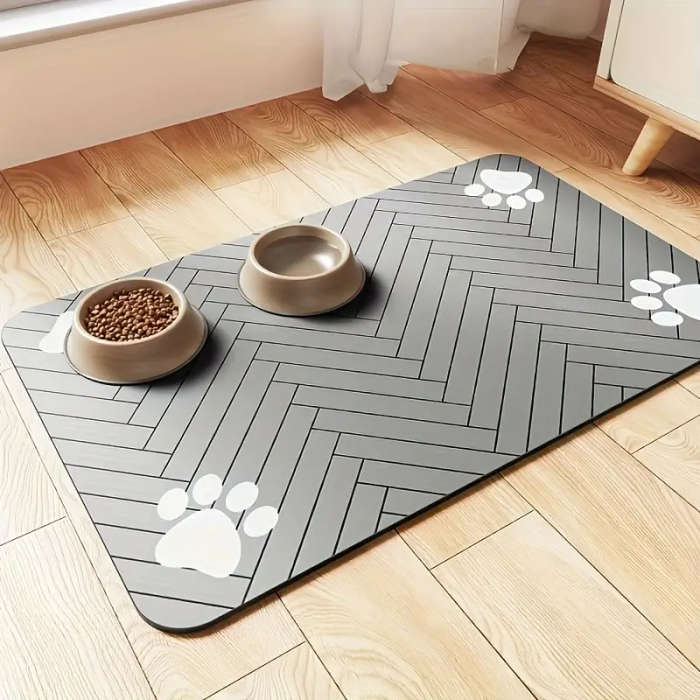 1 Quick-Drying Diatom Mud Pet Feeding Mat 30*40cm