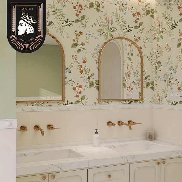 1PC Wall StickersMorning Flowers And Evening Flowers H210.5m LongX44cm Wide