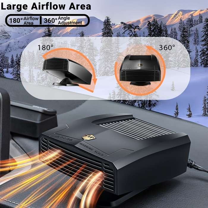1pc Black 12V  Sedan SUV   Heater