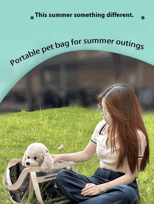 1pc Rice White Pet Bag