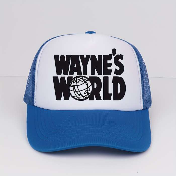 1pc Wayne'S World Hat Embroidered Wayne'S World Baseball Cap Dad Hat for Halloween Cosplay Costum