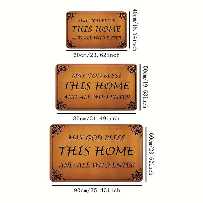 1Pc 23.62x35.43inch 60x90cm Floor Mat