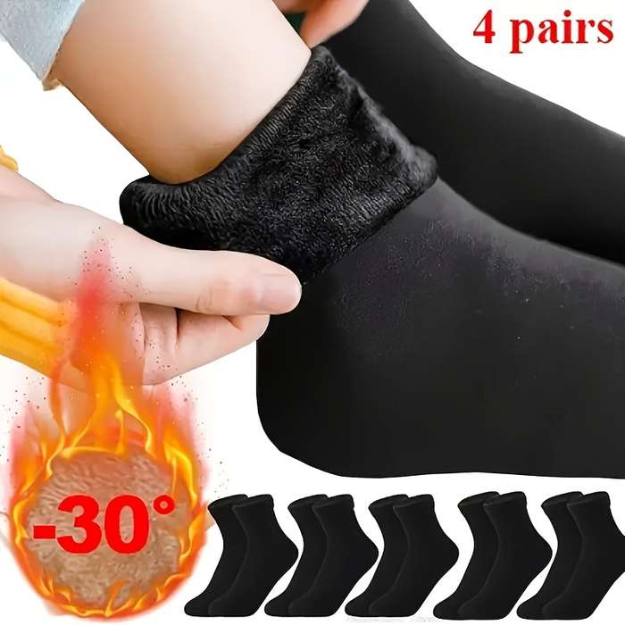 4Pairs Sock Black