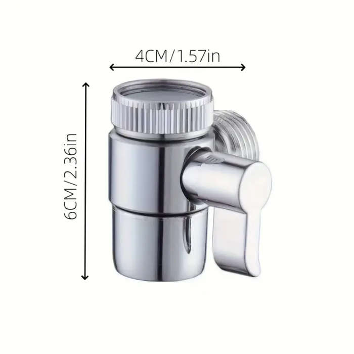 A Household Faucet With An External Splitter One-to-two Adapter Universal Conversion Water Inlet