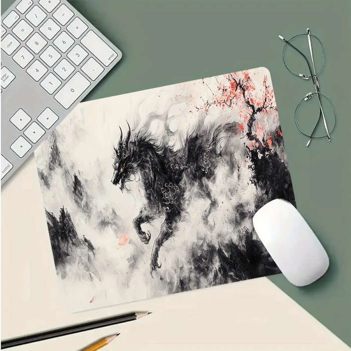 1pc 21x26cm Watercolor Fantasy Mythical Creature Mouse Pad Mysterious and Durable Office Desk Access