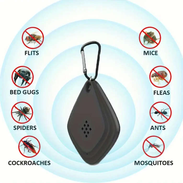 1pc USB Rechargeable Soundwave technology Pest Repeller Portable Safe for Home Outdoor Use Effective