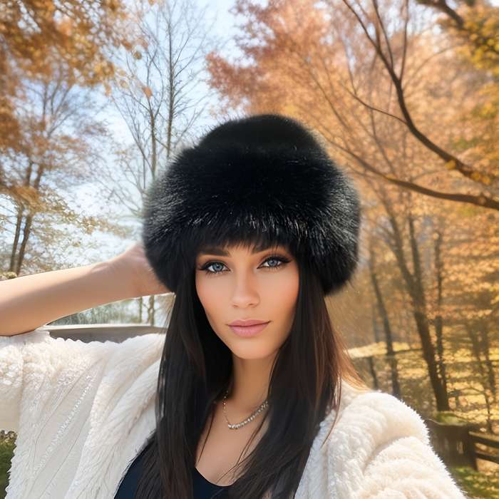 1pc Thickened Warm Windproof Fisherman Hat New Women's Winter Mongolian Coldproof Hat