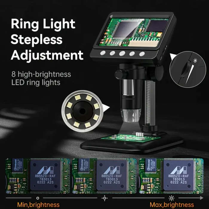 Inskam Professional Digital Microscope with 50-1000X Magnification
