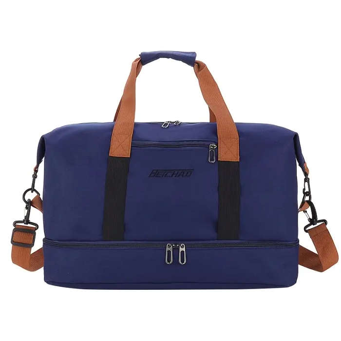 Extra Large Waterproof Travel Duffel Bag with Dry  Wet Separation Lightweight Spacious Handbag