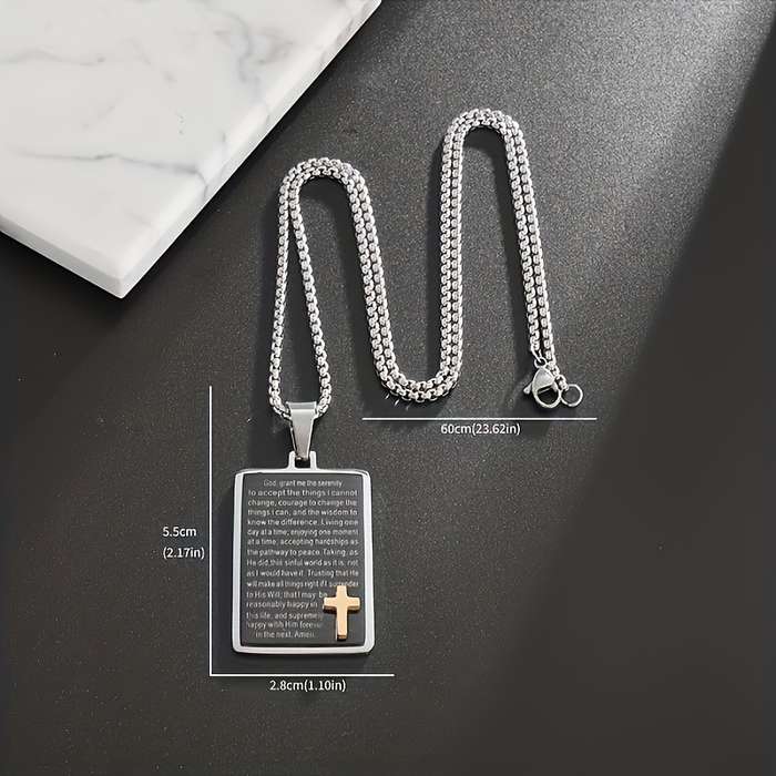 1 Piece Silvery Jesus Theme Pendant