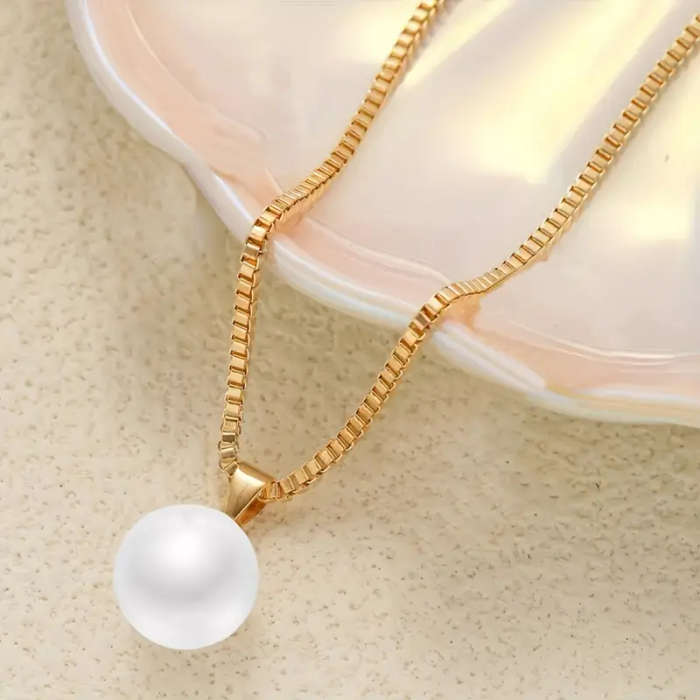 Elegant Faux Jewelry, Necklace and Earrings Set